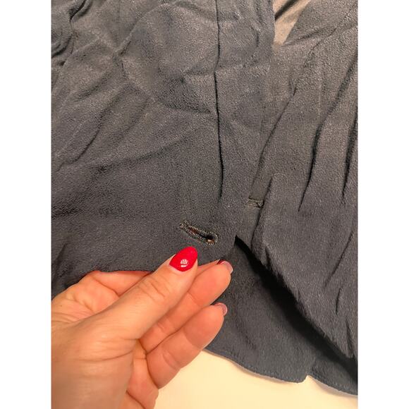 See By Chloe Black Long Sleeves Button Front Blazer Coat Size US 8 - Picture 6 of 9